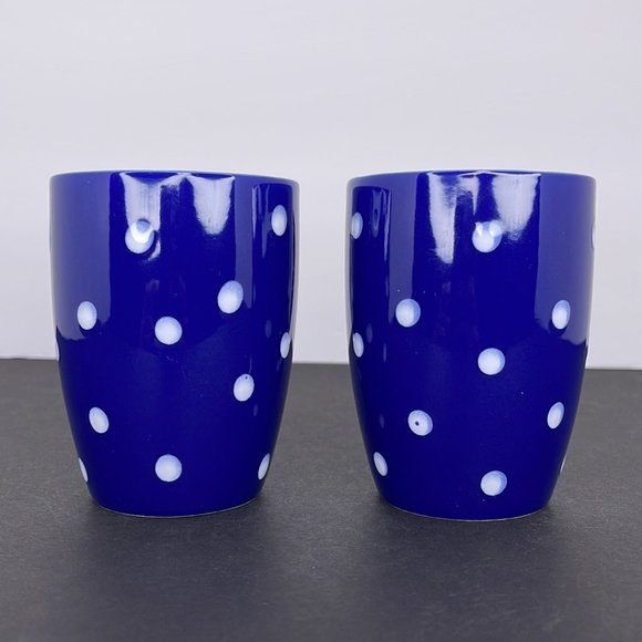 Blue with White Polka Dot Mug - Picture 1 of 6
